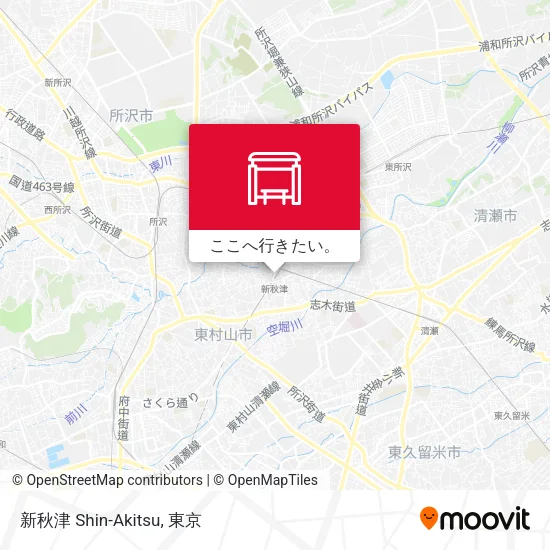 新秋津 Shin-Akitsu地図