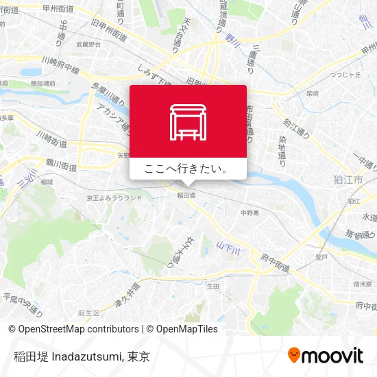 稲田堤 Inadazutsumi地図