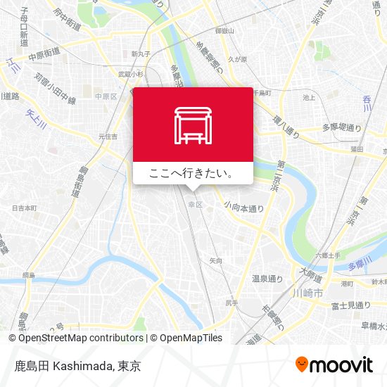 鹿島田 Kashimada地図