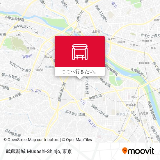 武蔵新城 Musashi-Shinjo地図