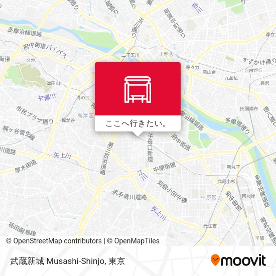 武蔵新城 Musashi-Shinjo地図