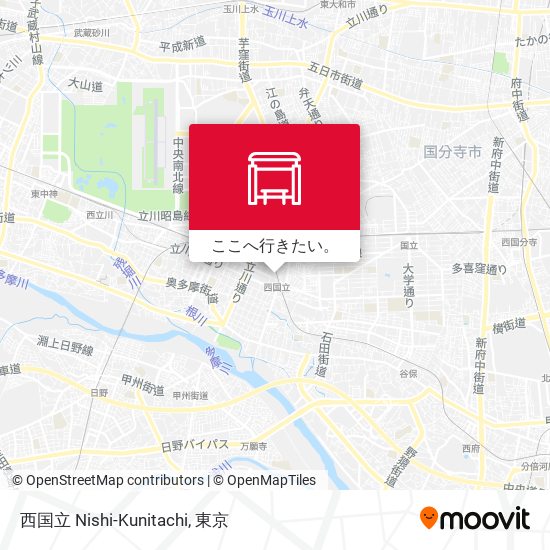 西国立 Nishi-Kunitachi地図