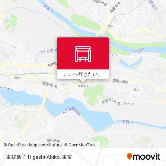 東我孫子 Higashi-Abiko地図