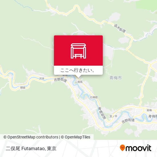 二俣尾 Futamatao地図