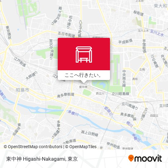 東中神 Higashi-Nakagami地図