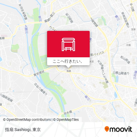 指扇 Sashiogi地図