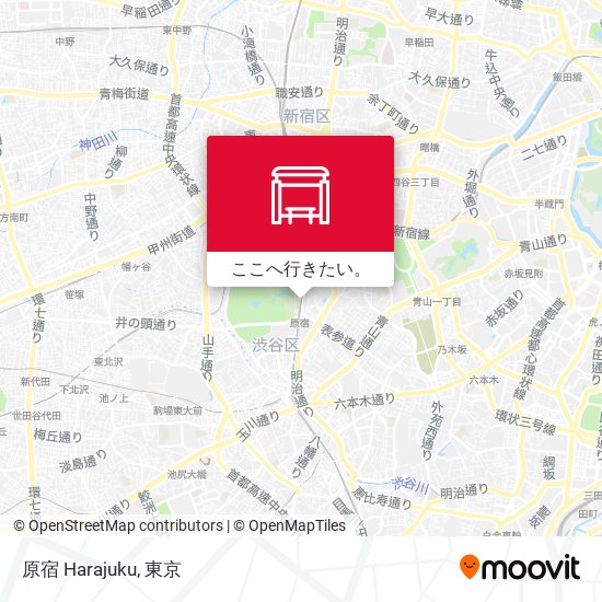 原宿 Harajuku地図