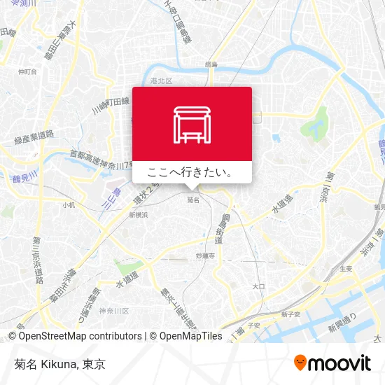 菊名 Kikuna地図