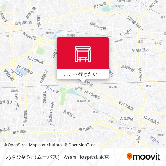 あさひ病院（ムーバス） Asahi Hospital地図