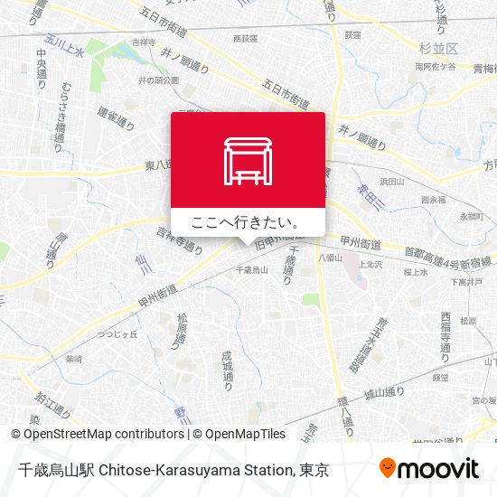 千歳烏山駅 Chitose-Karasuyama Station地図