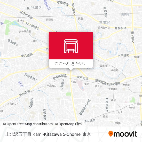 上北沢五丁目 Kami-Kitazawa 5-Chome地図