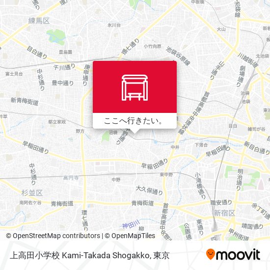 上高田小学校 Kami-Takada Shogakko地図
