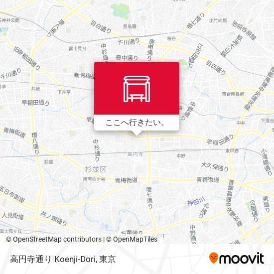 高円寺通り Koenji-Dori地図