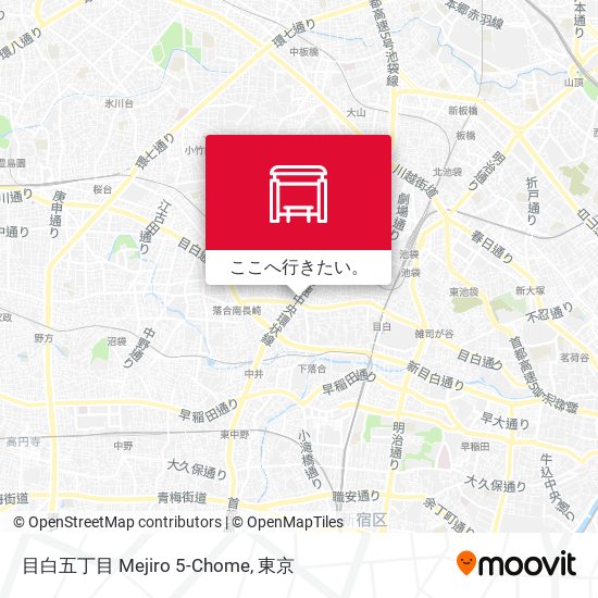 目白五丁目 Mejiro 5-Chome地図