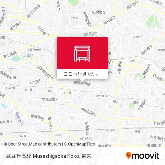 武蔵丘高校 Musashigaoka Koko地図