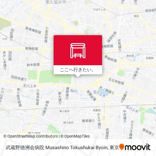 武蔵野徳洲会病院 Musashino Tokushukai Byoin地図