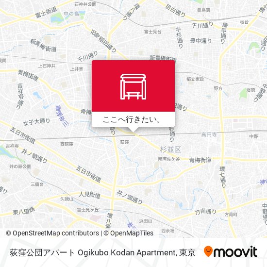 荻窪公団アパート Ogikubo Kodan Apartment地図