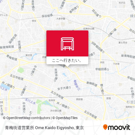 青梅街道営業所 Ome Kaido Eigyosho地図