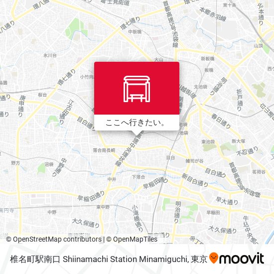 椎名町駅南口 Shiinamachi Station Minamiguchi地図