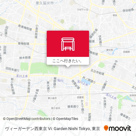 ヴィーガーデン西東京 Vi: Garden Nishi Tokyo地図