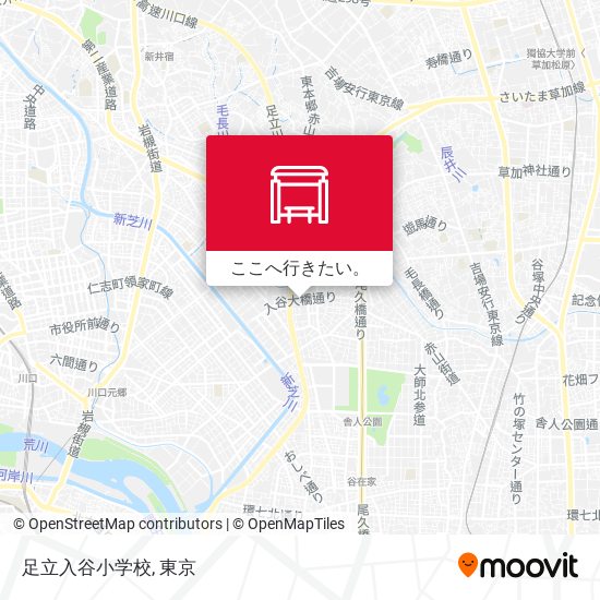 足立入谷小学校地図