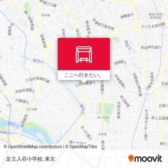 足立入谷小学校地図