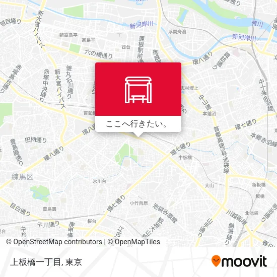 上板橋一丁目地図