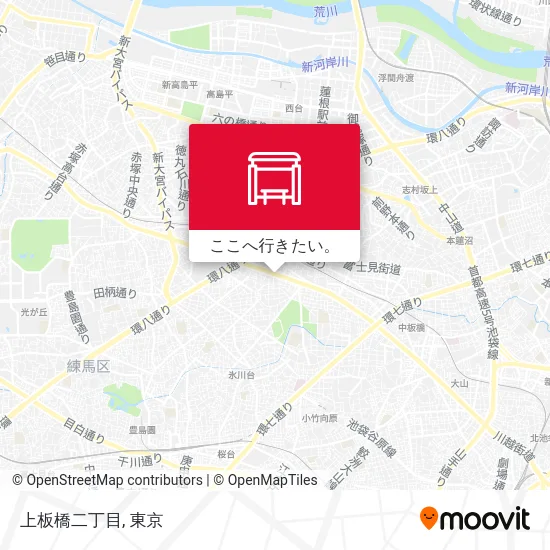 上板橋二丁目地図