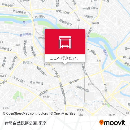赤羽自然観察公園地図