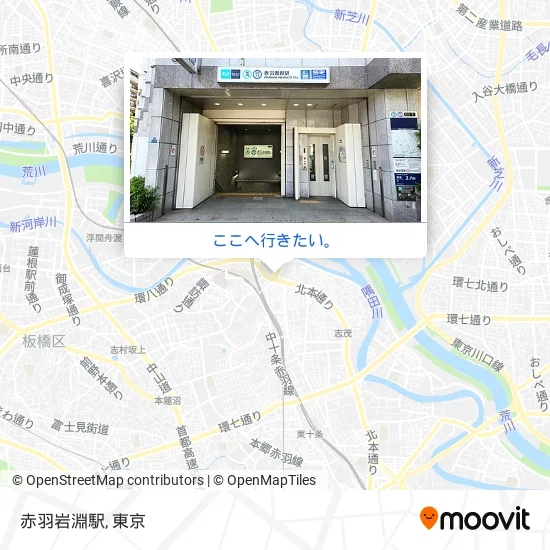 赤羽岩淵駅地図