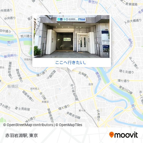 赤羽岩淵駅地図