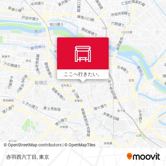 赤羽西六丁目地図