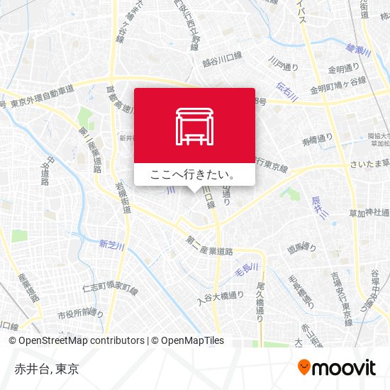 赤井台地図