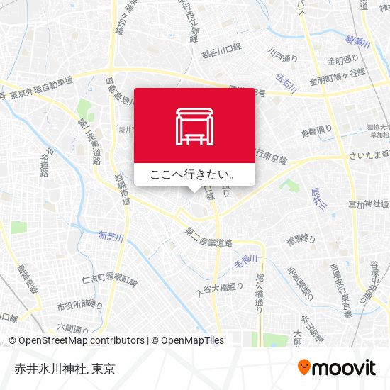 赤井氷川神社地図