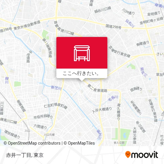 赤井一丁目地図