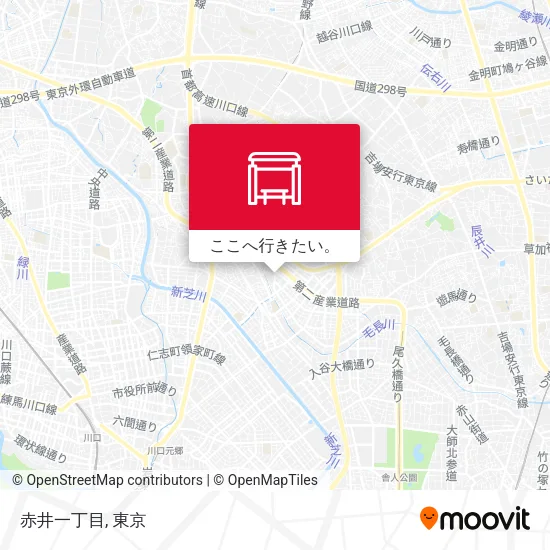 赤井一丁目地図
