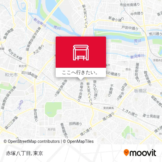 赤塚八丁目地図