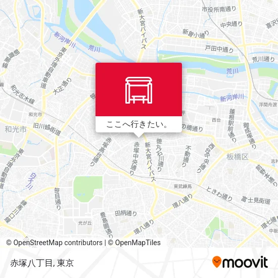 赤塚八丁目地図