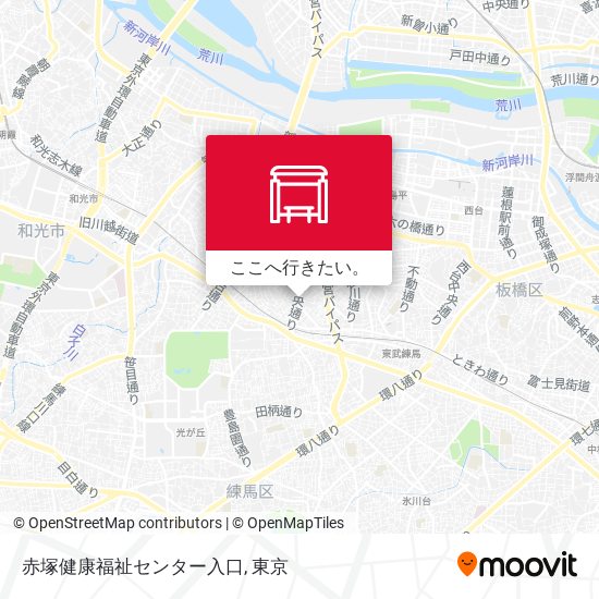 赤塚健康福祉センター入口地図