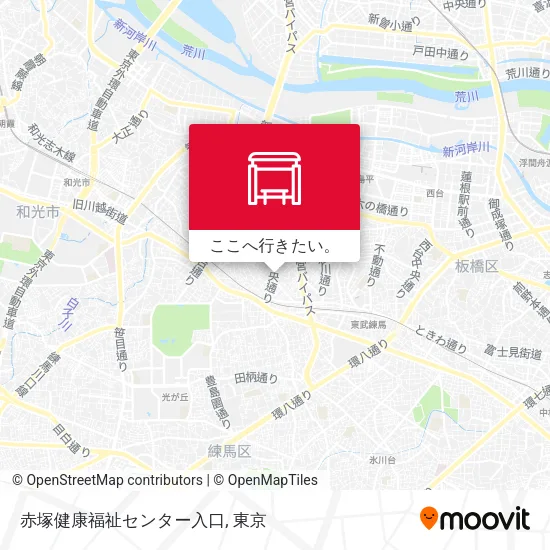 赤塚健康福祉センター入口地図