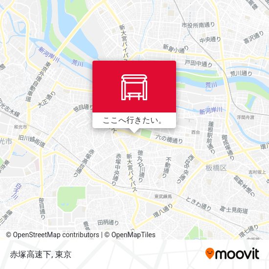 赤塚高速下地図