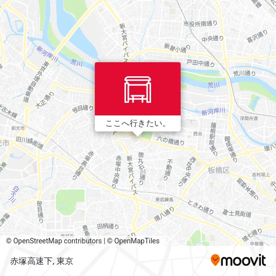 赤塚高速下地図