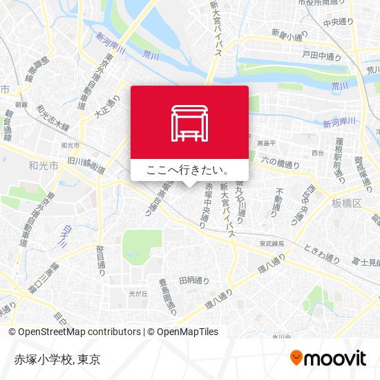 赤塚小学校地図
