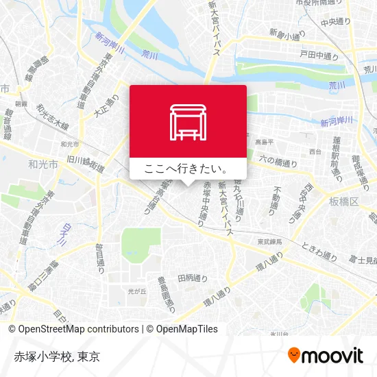 赤塚小学校地図