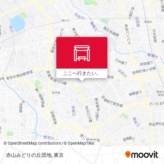 赤山みどりの丘団地地図