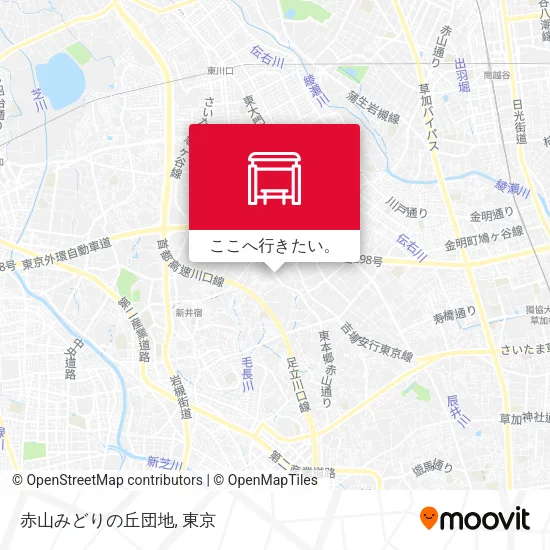 赤山みどりの丘団地地図