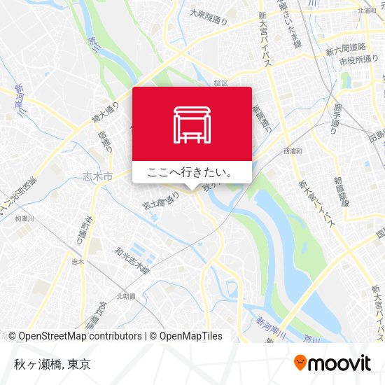 秋ヶ瀬橋地図