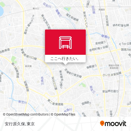 安行原久保地図