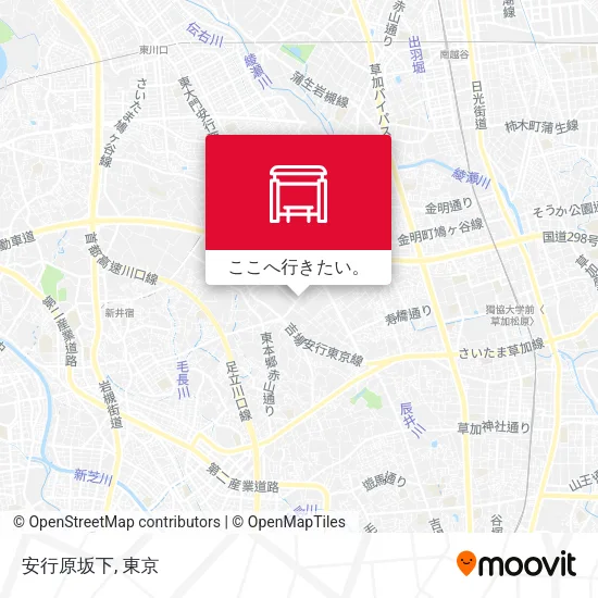 安行原坂下地図