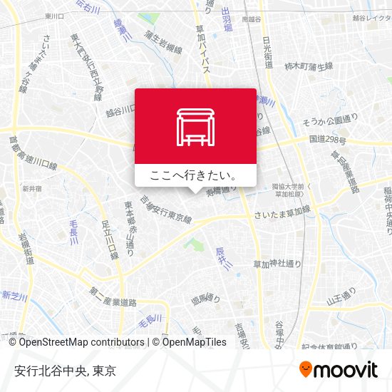 安行北谷中央地図